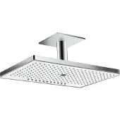 Hansgrohe Rainmaker Select, Fester Duschkopf, Chrom, Weiß, Zimmerdecke