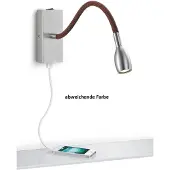 Knapstein Asta LED-Wandleuchte-Schwarz-mit LED (2700K)