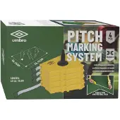 Umbro Spielfeldmarkierungssystem 4 Stück - Fußball, Basketball und Hockey - Linien von Max. 15M - Gelb