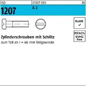 Hörger & Geßler Zylinderschraube ISO 1207 m.Schlitz M 10 x 90 A 2