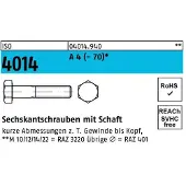 Industrial Quality Supplies Sechskantschraube ISO 4014 m.Schaft M 12 x 60 A 2-70