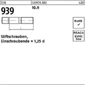F. REYHER Nchfg. GmbH & Co. KG DIN 939 Stiftschraube M10x30 Stahl 10.9 blank