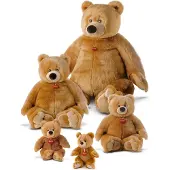 Trudi Stofftier Bär Modell 25609 aus weichem Plüsch, ca. 24 cm Tiefe, waschbar