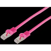 Shiverpeaks RJ45 Patchkabel m. CAT 7 Rohkabel PIMF magenta 5m