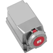 ABL SURSUM CEE Wandsteckdose, IP67, 63A, 5-polig, 400V, 6h, rot