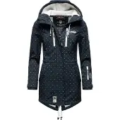 MARIKOO Funktionsmantel "Zimtzicke" Softshell Parka mit Kapuze