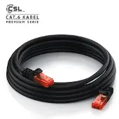 CSL 20x Cat 6 Gigabit Ethernet LAN Kabel - mehrfach geschirmt - UTP Gigabit - 1000 Mbit/s - Patchkabel - Netzwerkkabel - 0,25m