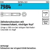 Industrial Quality Supplies Zylinderschraube DIN 7984 m.Innensechskant M 10 x 55 A 2