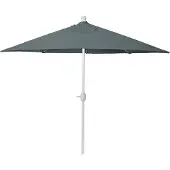 MCW Sonnenschirm halbrund Lorca, Halbschirm Balkonschirm, UV 50+ Polyester/Alu 3kg 270cm anthrazit ohne Ständer