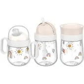 Mepal Kinderbecher "Trinklernbecher-Set Mio 3er Set" Spülmaschinenfest