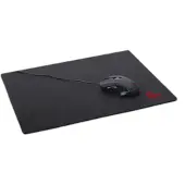 Gembird MP-GAME-L, Schwarz, Monochromatisch, Stoff, Gummi, Anti-Rutsch-Basis, Gaming-Mauspad