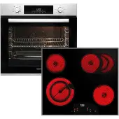 Beko BBSM12320X, Keramik, 4 Zone(n), Glaskeramik, Schwarz, Berührung, 58 cm