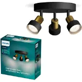 Philips Conduit Decken-/Wandspot 3x, Schienenlichtschranke, GU10, 3 Glühbirne(n), LED, 220-240 V, Schwarz