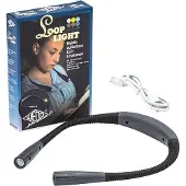 Wedo 254 22101, Nacken-Taschenlampe, Schwarz, Acrylnitril-Butadien-Styrol (ABS), Metall, Silikon, LED, 3000 K, 6000 K
