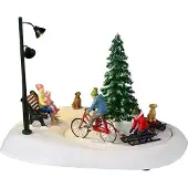 Lemax Snowbiking mit Papa B/O (4.5V) Weihnachtshaus (mix)