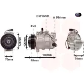 VAN WEZEL Kompressor, Klimaanlage 7401K702