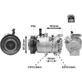 VAN WEZEL Kompressor, Klimaanlage 8301K707