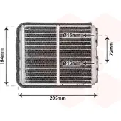 VAN WEZEL Wärmetauscher, Innenraumheizung 37006403