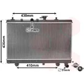 VAN WEZEL 83002054 Kühler Wasserkühler Motorkühler für KIA RIO Kombi (DC) RIO Stufenheck (DC)