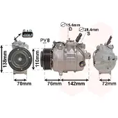 VAN WEZEL Kompressor, Klimaanlage 0600K419