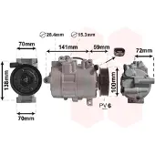 VAN WEZEL Kompressor, Klimaanlage *** IR PLUS *** 5801K701