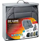 Lampa De-Luxe Sport Edition Sitzschonbezug Vorne und Hinten Universal Grau Sitzbezug