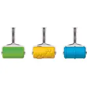 Dantoy Sand-Musterwalze Classic 3fach sortiert, Spielzeug-Sandwalze, Durchmesser 7 cm, ab 24 Monaten,