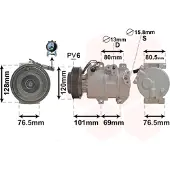 VAN WEZEL Kompressor, Klimaanlage 8301K703