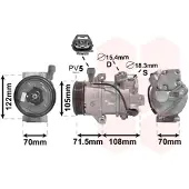 VAN WEZEL Kompressor, Klimaanlage 2900K008