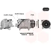 VAN WEZEL Kompressor, Klimaanlage 0600K601