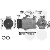VAN WEZEL Kompressor, Klimaanlage *** IR PLUS *** 3700K138