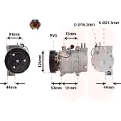VAN WEZEL Kompressor, Klimaanlage 1300K259