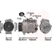 VAN WEZEL Kompressor, Klimaanlage 3000K639