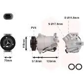 VAN WEZEL Kompressor, Klimaanlage *** IR PLUS *** 3700K496
