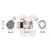 VAN WEZEL Kompressor, Klimaanlage 4000K333