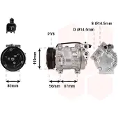 VAN WEZEL Kompressor, Klimaanlage *** IR PLUS *** 1800K393