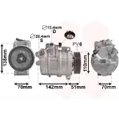 VAN WEZEL Kompressor, Klimaanlage 0600K417