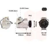 VAN WEZEL Kompressor, Klimaanlage 5800K356