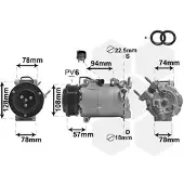 VAN WEZEL Kompressor, Klimaanlage *** IR PLUS *** 1800K587