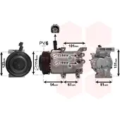 VAN WEZEL Kompressor, Klimaanlage 8300K223