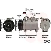 VAN WEZEL Kompressor, Klimaanlage *** IR PLUS *** 0700K109