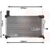VAN WEZEL Kondensator, Klimaanlage 81005044