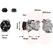 VAN WEZEL Kompressor, Klimaanlage *** IR PLUS *** 4301K713