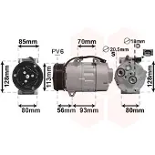 VAN WEZEL Kompressor, Klimaanlage *** IR PLUS *** 1800K416