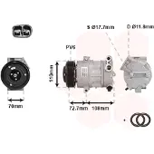 VAN WEZEL Kompressor, Klimaanlage *** IR PLUS *** 3700K419