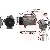 VAN WEZEL Kompressor, Klimaanlage *** IR PLUS *** 3700K437