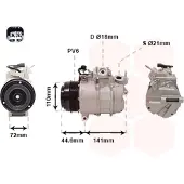 VAN WEZEL Kompressor, Klimaanlage 1801K719