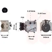 VAN WEZEL Kompressor, Klimaanlage 7700K025