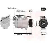 VAN WEZEL Kompressor, Klimaanlage 0300K342