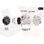VAN WEZEL Kompressor, Klimaanlage 3001K719